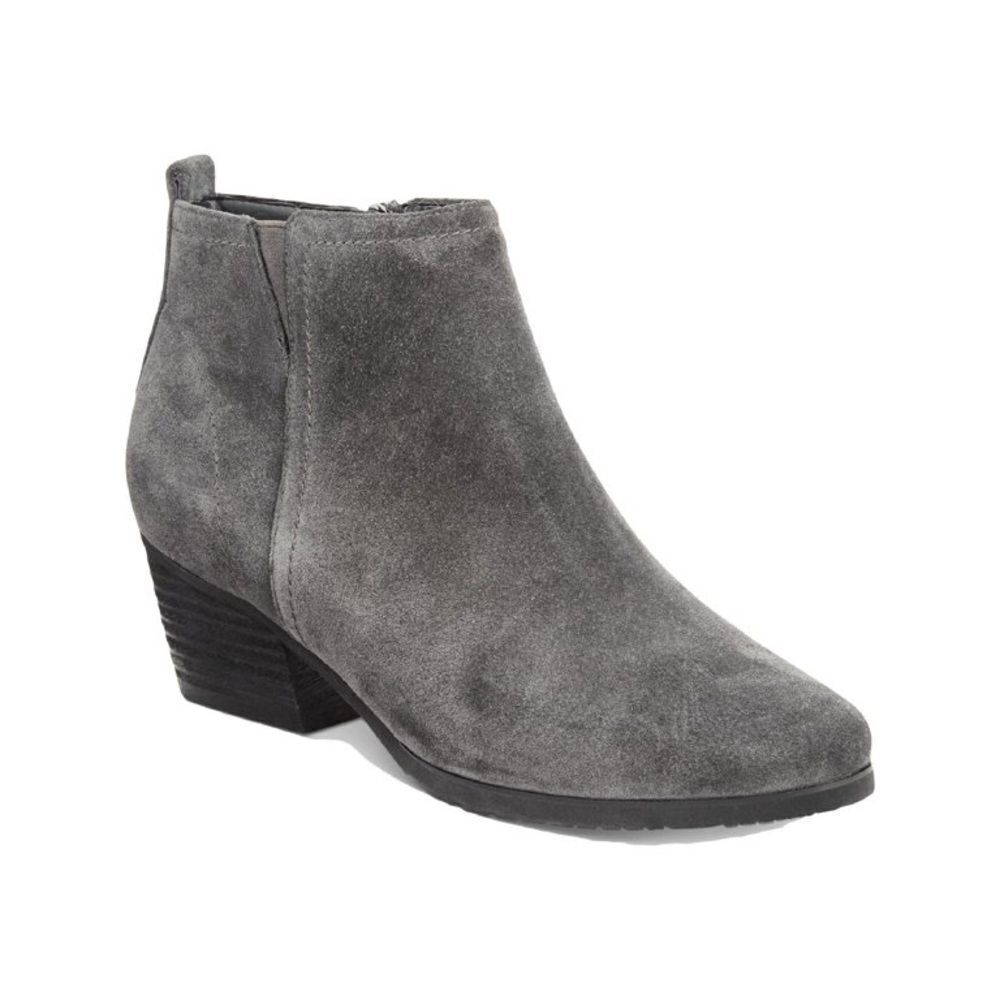 Aqua College Womens Isla Suede Waterproof Ankle Boots Gray 9 M